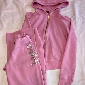 Bebe Sport Pink Tracksuit with Flaws - XS